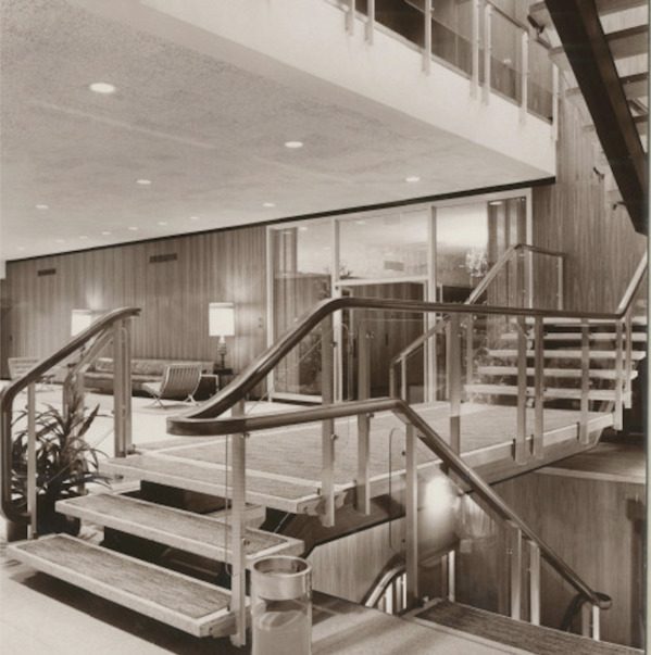 Kiewit Plaza stairs