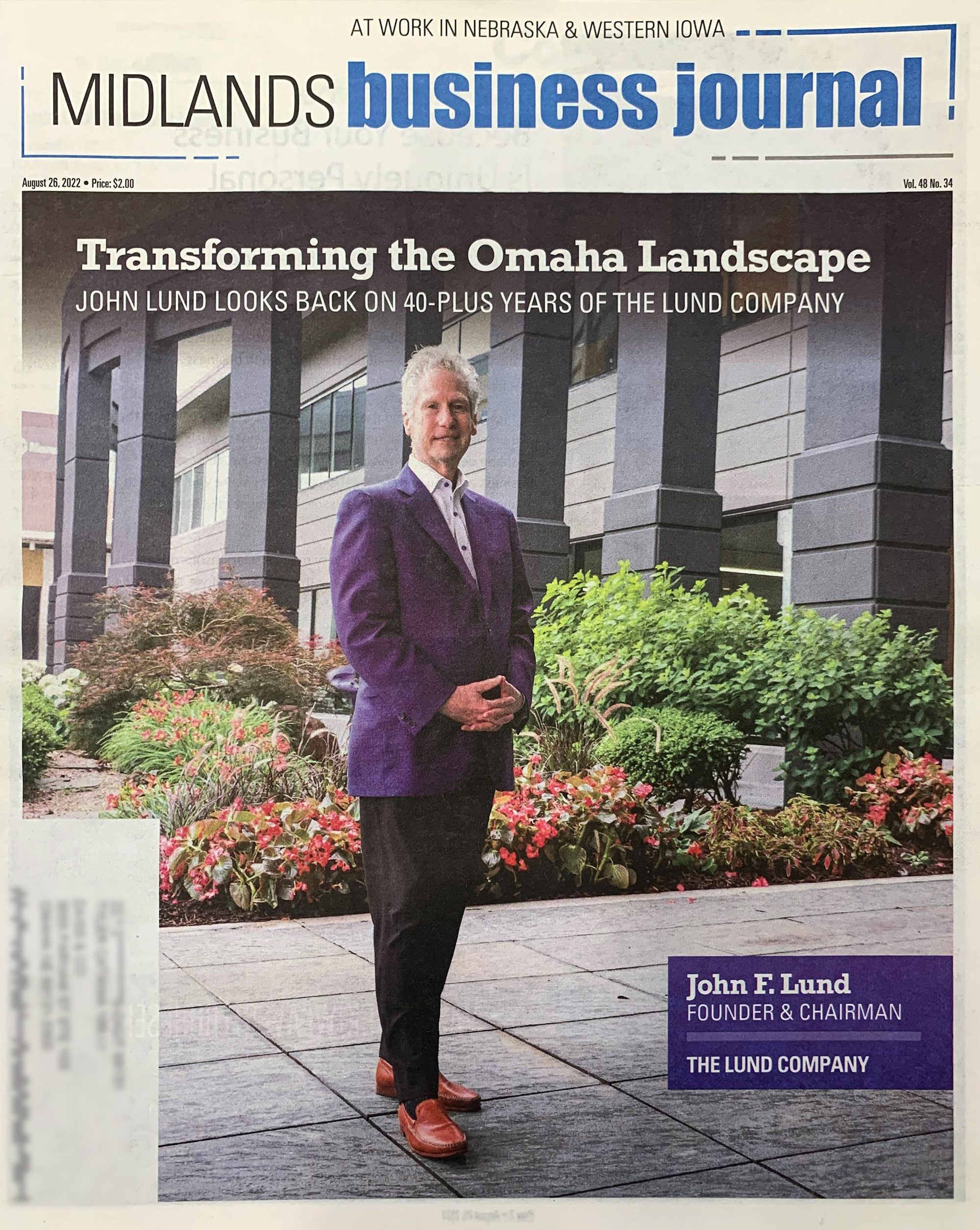Transforming the Omaha Landscape John Lund Looks Back on 40plus Years